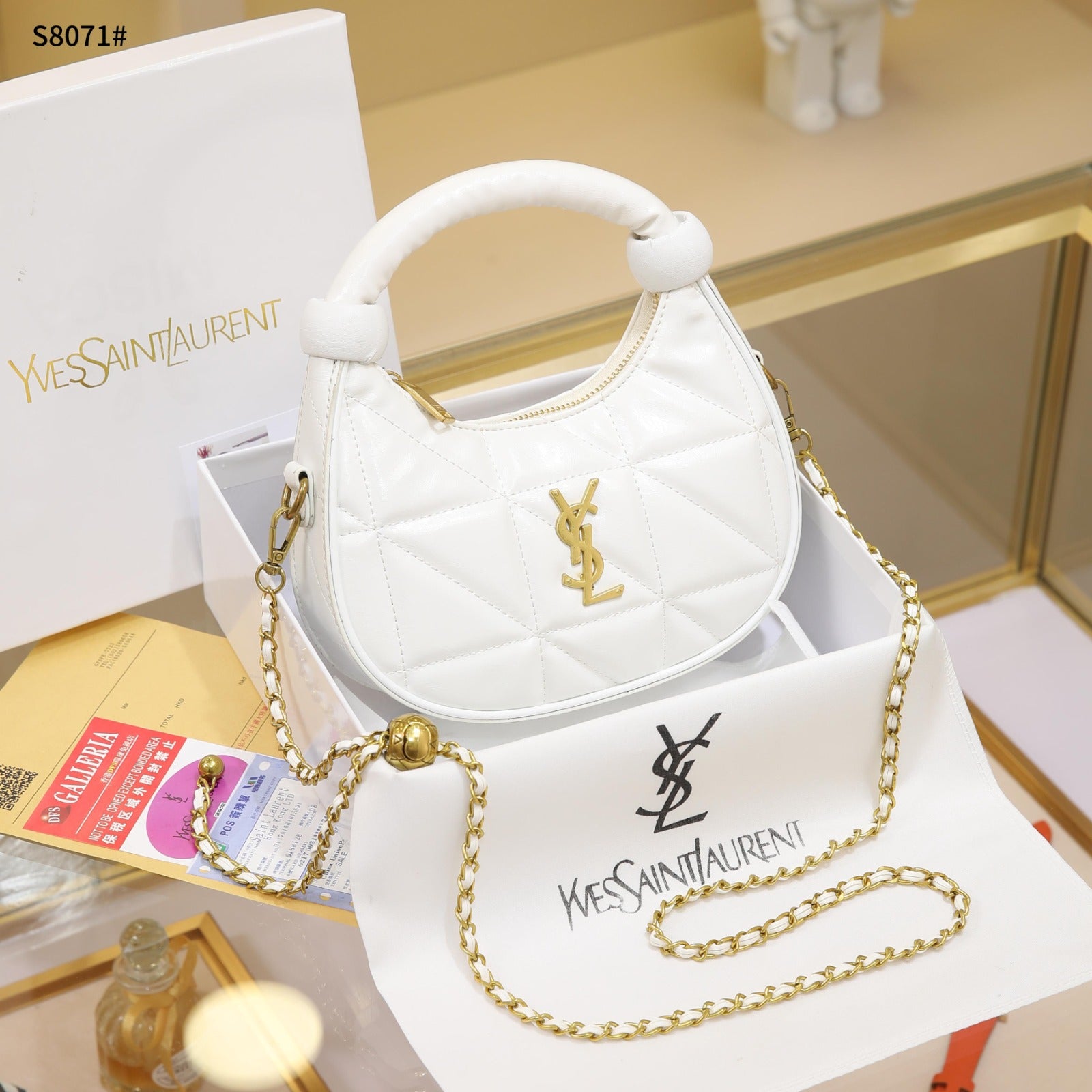 YSL Crossbag (e bardhë)