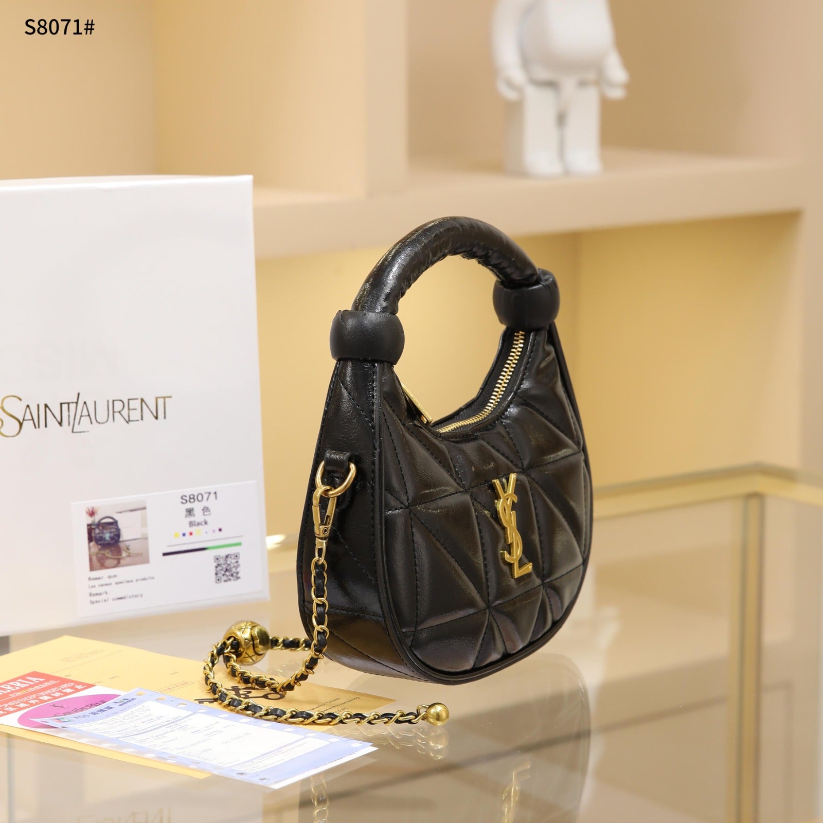 YSL Crossbag (e zezë)