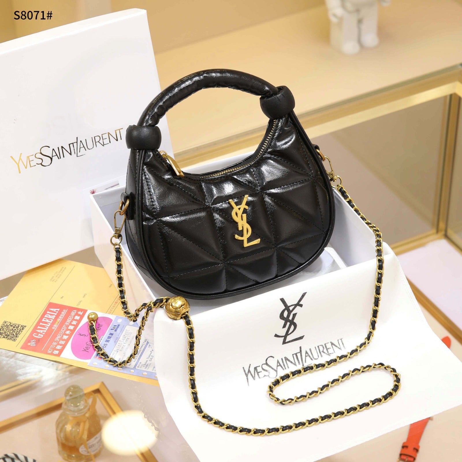 YSL Crossbag (e zezë)